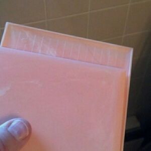 KURKO tiles  4 fiesta pink plastic wall tiles 4.25 inch mid century modern